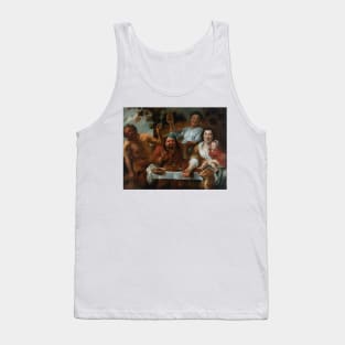 Le Satyre et le Paysan by Workshop of Jacob Jordaens Tank Top